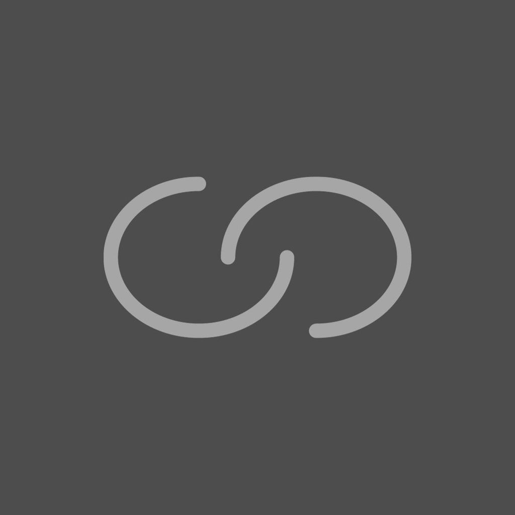 interlocking chain links icon against a dark gray background.