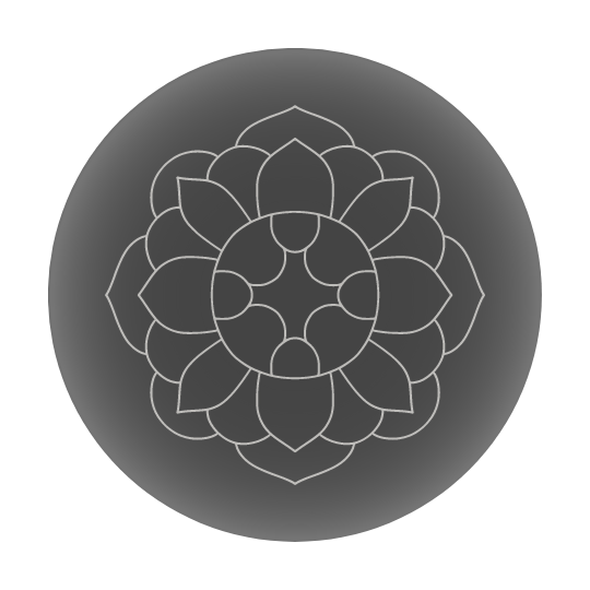 simple circle lotus logo